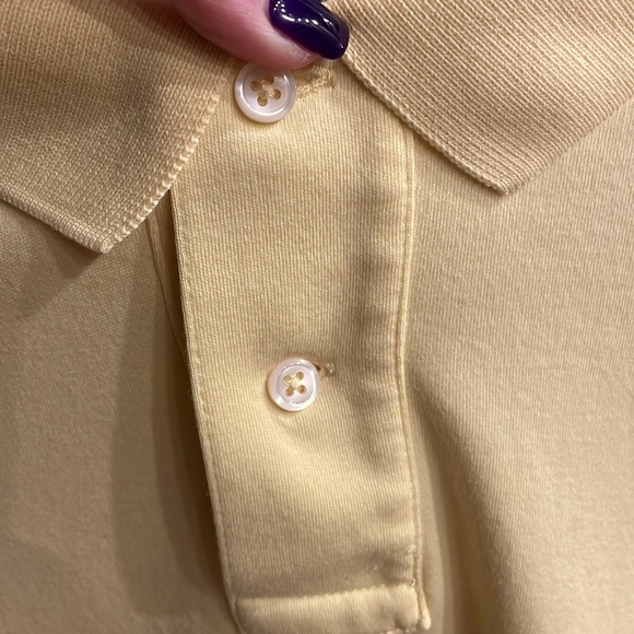 POLO BY RALPH LAUREN custom fit ultra soft 100% cotton MENS polo Yellow size XXL - Picture 5 of 10